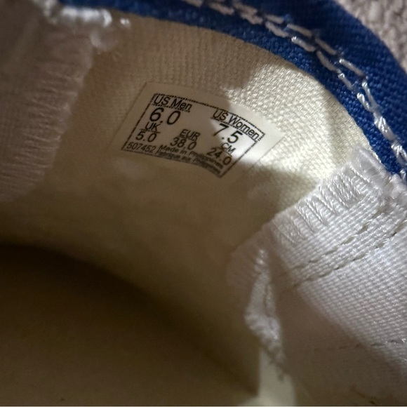 NEW Vans Blue KiraKira Slip On Glow in Dark, AOI Better Gift Shop Collab M6 W7.5 - Picture 12 of 12